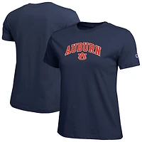 Women's Champion  Navy Auburn Tigers Arched Over Logo T-Shirt