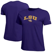 Women's Champion  Purple LSU Tigers Arched Over Logo T-Shirt