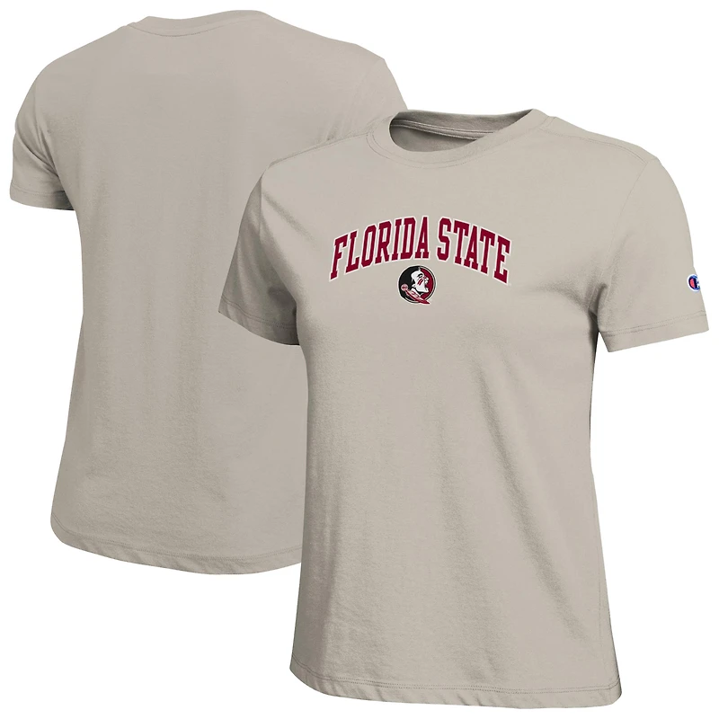 Women's Champion Gold Florida State Seminoles Arched Over Logo T-Shirt