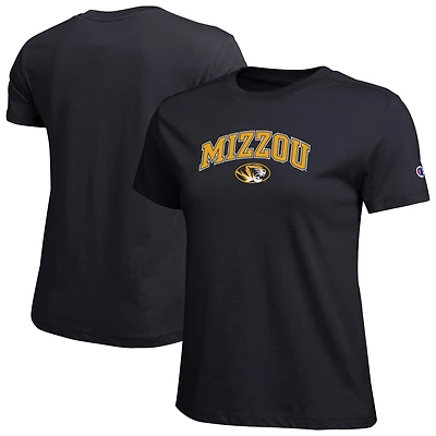 Women's Champion  Black Missouri Tigers Arched Over Logo T-Shirt