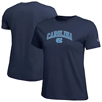 Women's Champion  Navy North Carolina Tar Heels Arched Over Logo T-Shirt