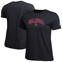 Women's Champion  Black Oklahoma Sooners Arched Over Logo T-Shirt