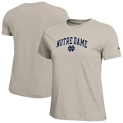 Women's Champion  Gold Notre Dame Fighting Irish Arched Over Logo T-Shirt