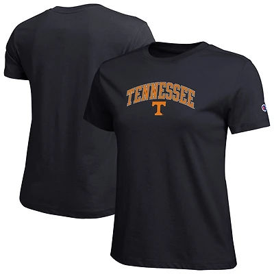 Women's Champion  Black Tennessee Volunteers Arched Over Logo T-Shirt