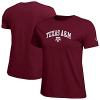 Women's Champion  Maroon Texas A&M Aggies Arched Over Logo T-Shirt