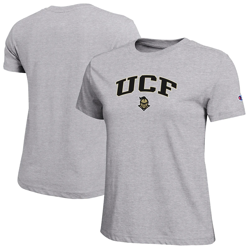 Women's Champion  Gray UCF Knights Arched Over Logo T-Shirt