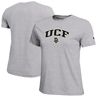 Women's Champion  Gray UCF Knights Arched Over Logo T-Shirt