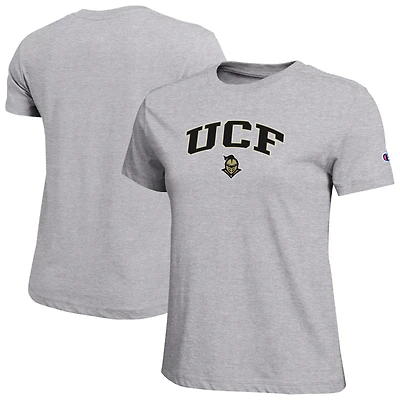 Women's Champion  Gray UCF Knights Arched Over Logo T-Shirt