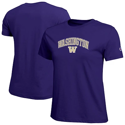 Women's Champion  Purple Washington Huskies Arched Over Logo T-Shirt