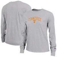Women's Champion Gray Tennessee Volunteers Arch Over Logo Long Sleeve T-Shirt