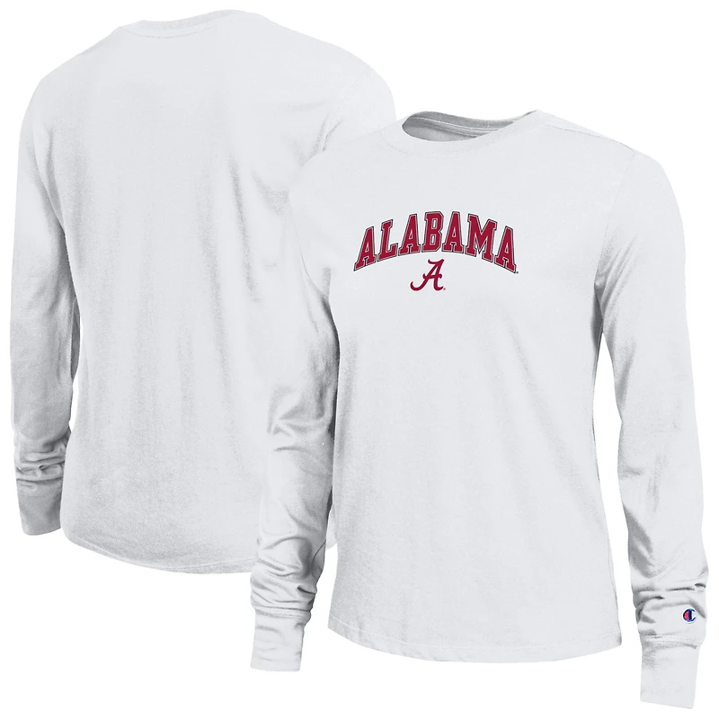 Women's Champion Alabama Crimson Tide Arch Over Logo Long Sleeve T-Shirt