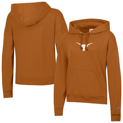 Women's Champion Texas Orange Longhorns Powerblend Fleece Hoodie