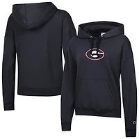 Women's Champion Black Georgia Bulldogs Powerblend Fleece Hoodie