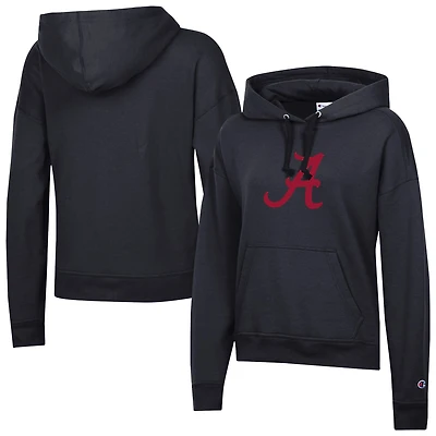 Women's Champion Black Alabama Crimson Tide Powerblend Fleece Hoodie