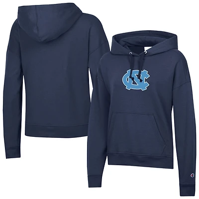 Women's Champion Navy North Carolina Tar Heels Powerblend Fleece Hoodie