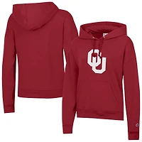 Women's Champion Crimson Oklahoma Sooners Powerblend Fleece Hoodie