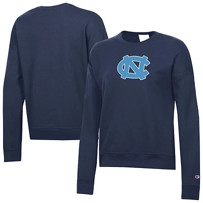 Women's Champion Navy North Carolina Tar Heels Powerblend Sweatshirt