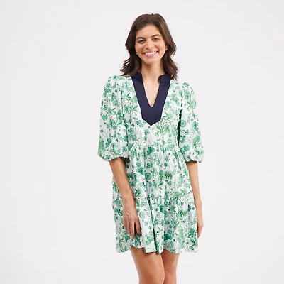 Smith & Quinn Green Notre Dame Fighting Irish Tory Tiered Dress