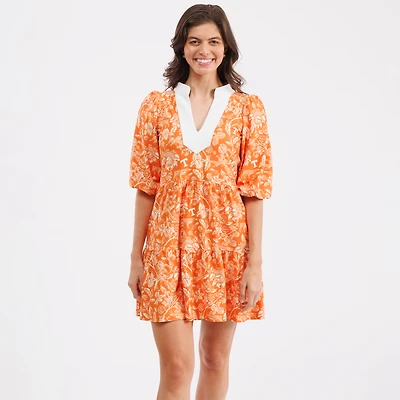 Smith & Quinn Tennessee Orange Volunteers Tory Tiered Dress