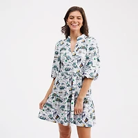 Smith & Quinn Navy Notre Dame Fighting Irish Tory Tiered Dress