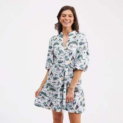 Smith & Quinn Navy Notre Dame Fighting Irish Tory Tiered Dress