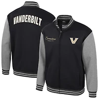 Men's Colosseum Black Vanderbilt Commodores Ambi-Turner Full-Zip Varsity Jacket