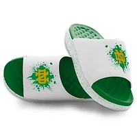 Unisex ISlide Green/White Notre Dame Fighting Irish Centered Logo Splat Motive Slide Sandals