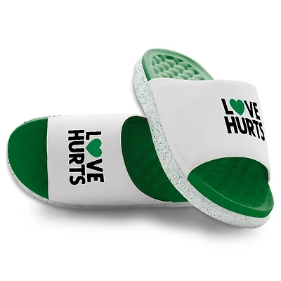 Youth ISlide Jalen Hurts Green/White NFLPA Love Motive Slide Sandals
