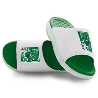 Unisex ISlide Saquon Barkley Green/White NFLPA Retro Collage Motive Slide Sandals