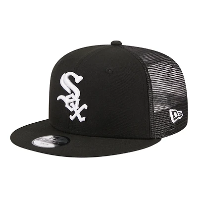 Youth New Era  Black Chicago White Sox 9FIFTY Trucker Snapback Hat