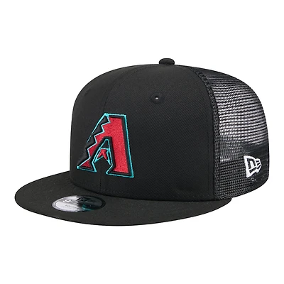 Youth New Era  Black Arizona Diamondbacks 9FIFTY Trucker Snapback Hat