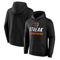 Men's Black Cincinnati Bengals Streak Pullover Hoodie