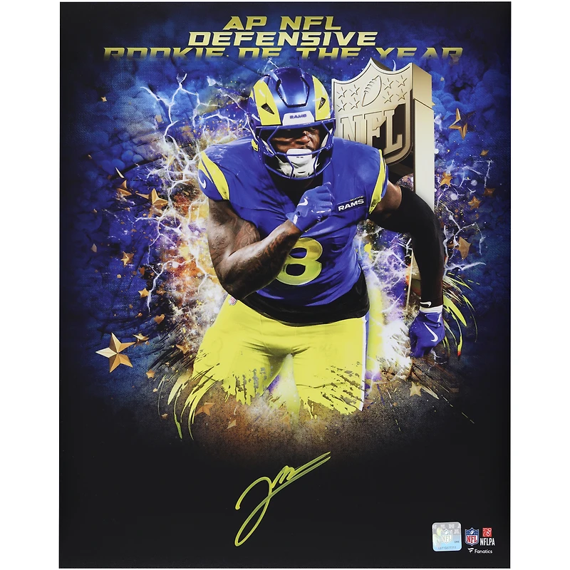 Jared Verse Los Angeles Rams Autographed 16" x 20" 2024 DROY Collage Photograph