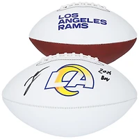 Jared Verse Los Angeles Rams Autographed Franklin White Panel Football with "2024 DROY" Inscription
