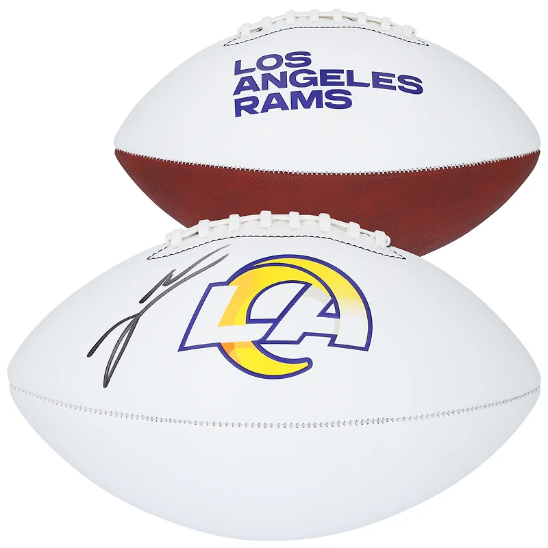 Jared Verse Los Angeles Rams Autographed Franklin White Panel Football