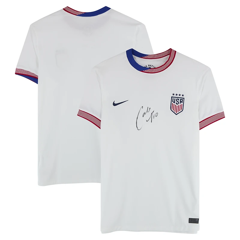 Carli Lloyd USWNT Autographed 2024 White Nike Jersey  - Front Signed