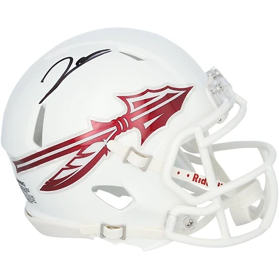 Jared Verse Florida State Seminoles Autographed Riddell White Alternate Speed Mini Helmet