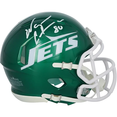 Wayne Chrebet New York Jets Autographed Riddell Tribute Speed Mini Helmet