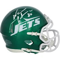 Wayne Chrebet New York Jets Autographed Riddell Tribute Speed Mini Helmet