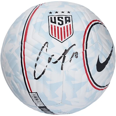 Carli Lloyd USWNT Autographed Nike USA Logo Soccer Ball