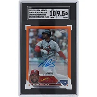 Albert Pujols St. Louis Cardinals Autographed 2023 Topps Chrome Update Legends Orange Refractor #CLA-AP #21/25 SGC Authenticated 9.5/10 Card