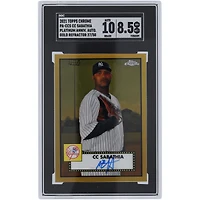 CC Sabathia New York Yankees Autographed 2021 Topps Chrome Platinum Anniversary Gold Refractor #PA-CCS #27/50 SGC Authenticated 8.5/10 Card