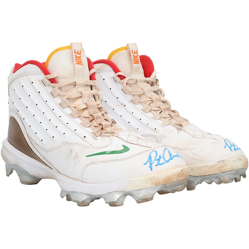 Pete Alonso New York Mets Autographed Game-Used White Nike Cleats from the 2025 MLB Season - NR81043695-96