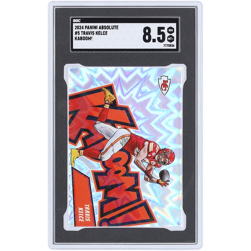 Travis Kelce Kansas City Chiefs 2024 Panini Absolute KaBoom! #5 SGC Authenticated 8.5 Card