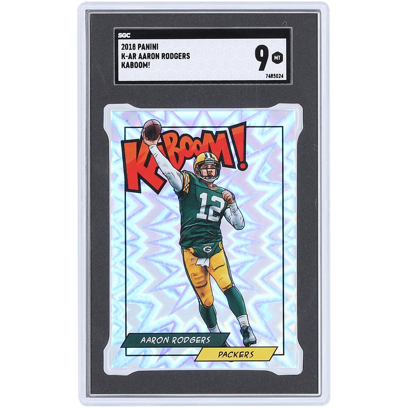 Aaron Rodgers Green Bay Packers 2018 Panini KaBoom! #K-AR SGC Authenticated 9 Card