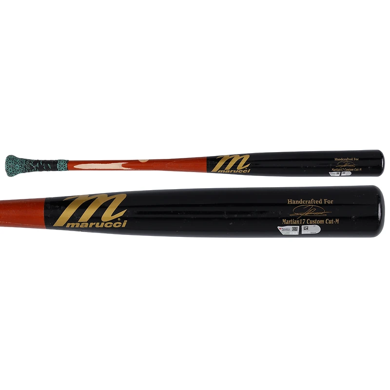Jasson Domínguez New York Yankees Game-Used Black Marucci Broken Bat vs. San Francisco Giants on April 13, 2025