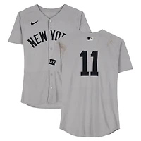 Anthony Volpe New York Yankees Game-Used #11 Gray Nike Jersey vs. Boston Red Sox on June 15, 2025
