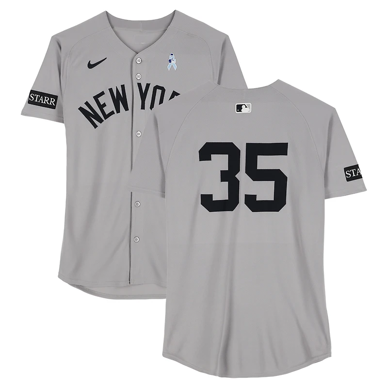 Cody Bellinger New York Yankees Game-Used #35 Gray Nike Jersey vs. Boston Red Sox on June 15, 2025