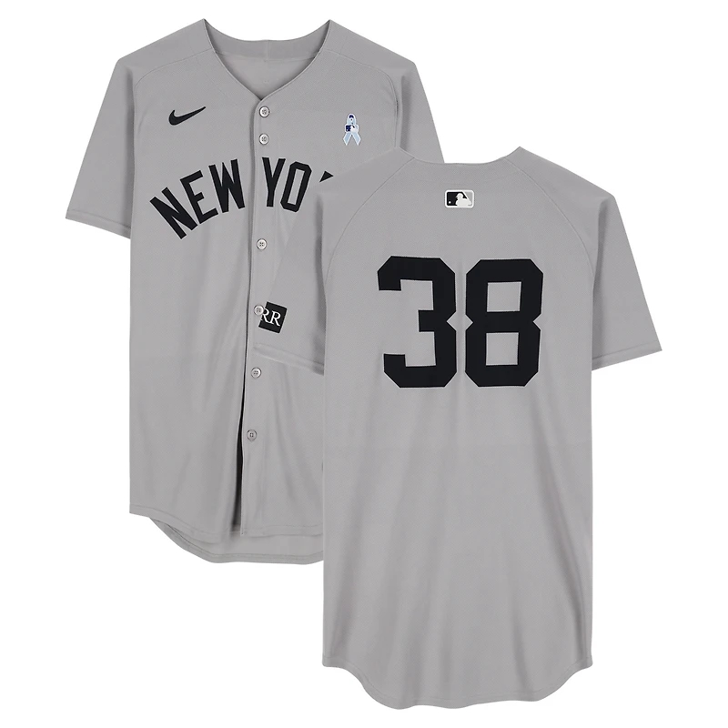 Devin Williams New York Yankees Player-Worn #38 Gray Nike Jersey vs. Boston Red Sox on June 15, 2025