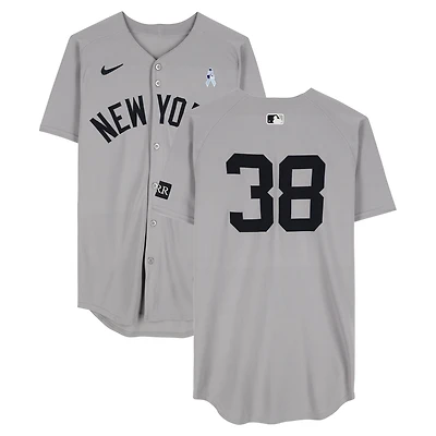 Devin Williams New York Yankees Player-Worn #38 Gray Nike Jersey vs. Boston Red Sox on June 15, 2025
